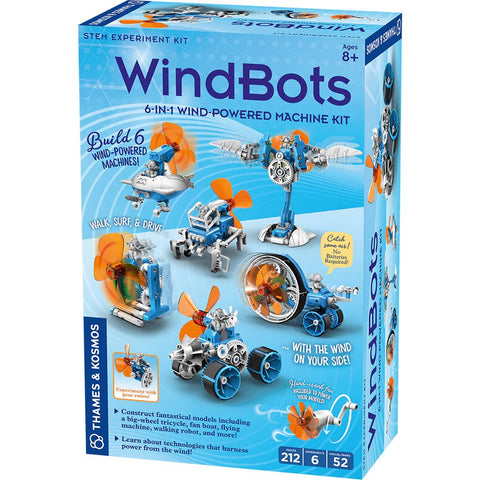THAMES&KOSMOS WindBots Powered Machines 6-in-1 Model STEM Experiment Kit