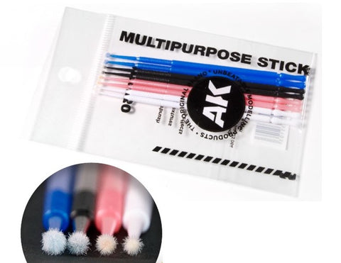 AKI Microfiber Multipurpose Stick Applicators: 1mm, 1.5mm, 2mm, 2.5mm