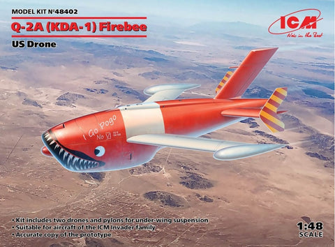ICM 1/48 USAF KDA1 (Q2A) Firebee Drone (2 drones w/pylons)