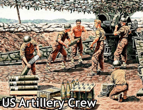 MASTERBOX 1/35 WWII US Artillery Crew (6)