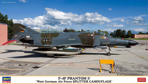 HASEGAWA	1/72 F4F Phantom II West German AF Splitter Camouflage Fighter