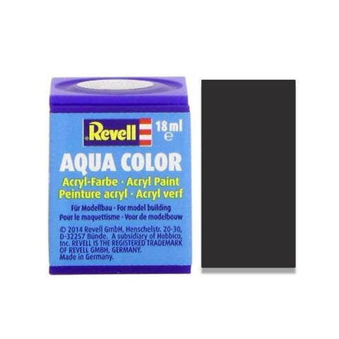 REVELL 18ml Bottle Acrylic Tar Black Mat