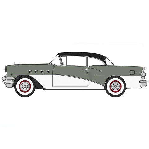 HO '55 BUICK CENTURY DOVE GRAY/WHITE