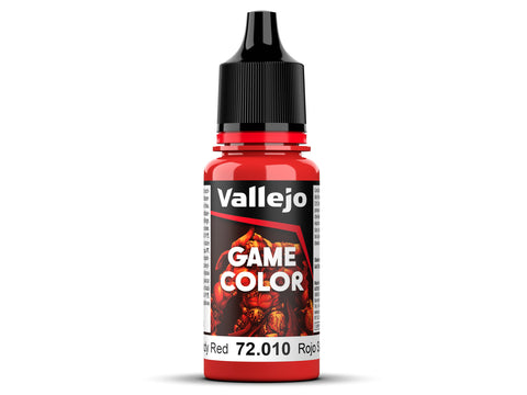 18ml Bottle Bloody Red Game Color