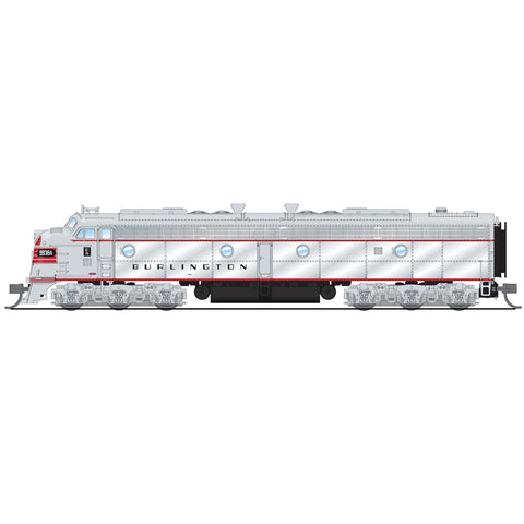 N EMD E8A LOCOMOTIVE DCC/SOUND CB&Q #9938A