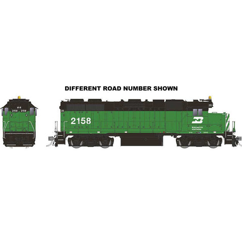 RAPIDO HO EMD GP38, ESU LokSound DCC Sound, Burlington Northern #2164