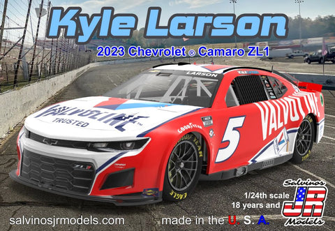 SALVINOS 1/24 Kyle Larson 2023 NASCAR Chevrolet Camaro ZL1 Race Car