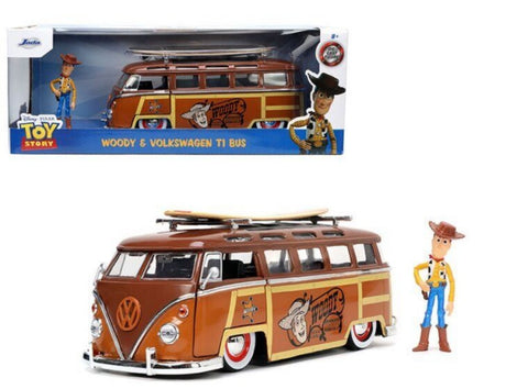 MAISTO 1/24 Toy Story 1962 VW T1 Bus w/Woody Figure