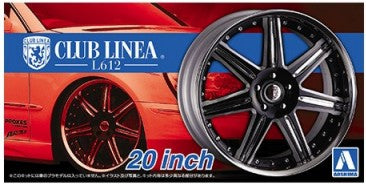 AOSHIMA  1/24 Club Linea L612 20" Tire & Wheel Set (4)
