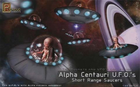 PEGASUS 1/32 Alpha Centauri UFO Short Range Saucers (2)