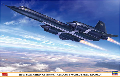HASEGAWA  1/72 SR71 Blackbird (A Version) Absolute World Speed Record Aircraft