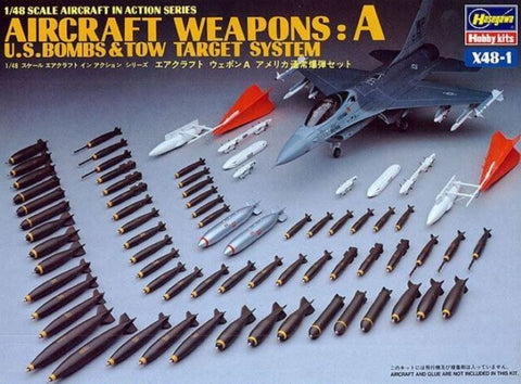 HASEGAWA 1/48 Weapons A - US Bombs & Tow Target System