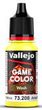 VALLEJO 18ml Bottle Yellow Wash Game Color