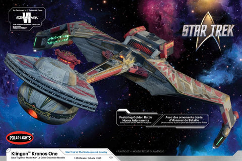 POLAR  LIGHTS 1/350 Star Trek The Undiscovered Country Klingon Kronos One Battle Cruiser
