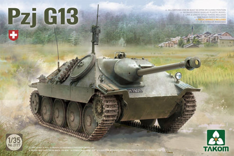 TAKOM 1/35 Pzj G13 Swiss Tank
