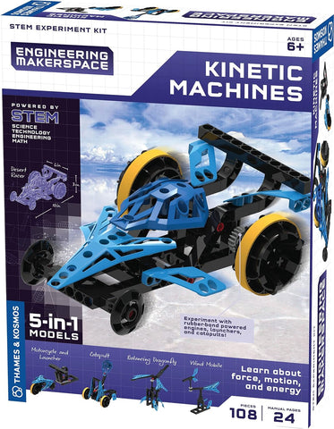 THAMES&KOSMOS Kinetic Machines 5-in-1 Model STEM Experiment Kit