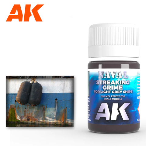 AKI Light Grey Ships Streaking Grime Enamel Paint 35ml Bottle