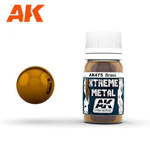 AKI Xtreme Metal Brass Metallic Paint 30ml Bottle