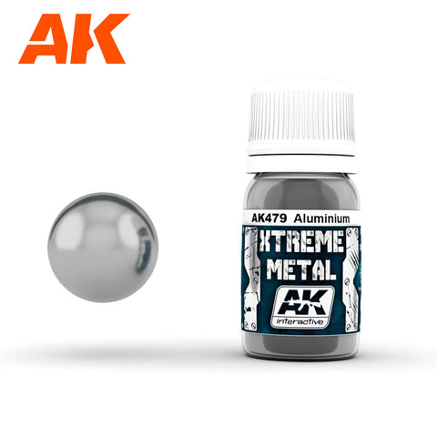 AKI Xtreme Metal Aluminum Metallic Paint 30ml Bottle