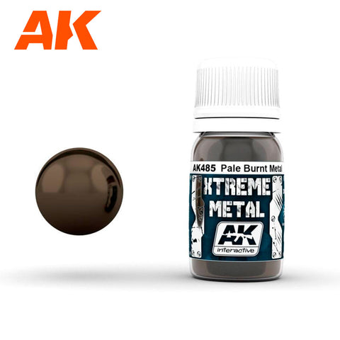 AKI Xtreme Metal Pale Burnt Metal Metallic Paint 30ml Bottle