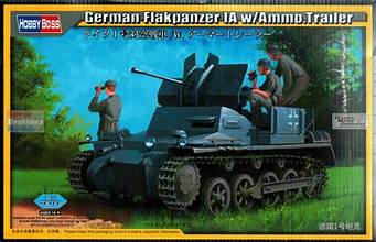 HOBBYBOSS 1/35 German Flakpanzer IA w/Ammo.Trailer