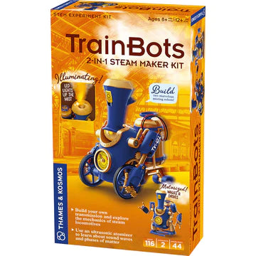 THAMES&KOSMOS TrainBots 2-in-1 Steam Maker STEM Experiment Kit