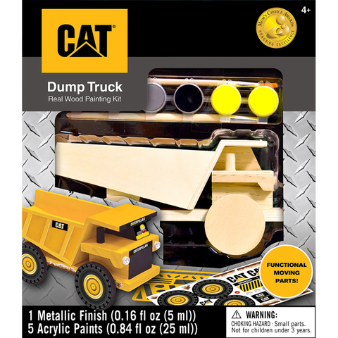 MASTERPIECES CAT - Caterpillar Dump Truck Wood Paint Kit