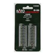 KATO N Unitrack Straight Section, 2-1/2" 64mm, 2 Pieces