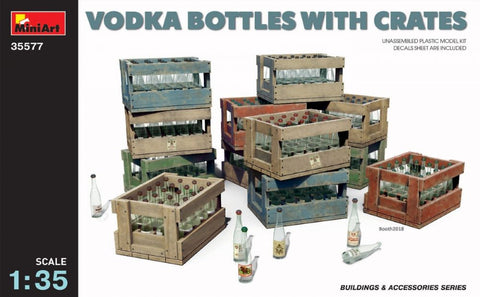 MINIART	1/35 Vodka Bottles w/Crates