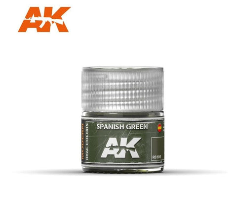 AKI Real Colors: Spanish Green Acrylic Lacquer Paint 10ml Bottle