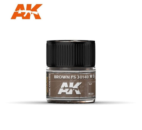 AKI Real Colors: Brown FS30140 Acrylic Lacquer Paint 10ml Bottle
