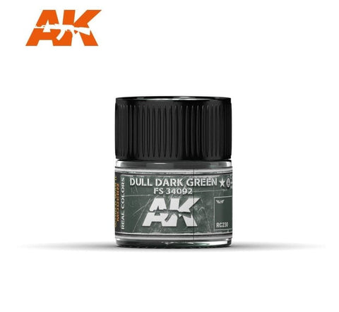 AKI Real Colors: Dull Dark Green FS34092 Acrylic Lacquer Paint 10ml Bottle