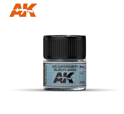 AKI Real Colors: Air Superiority Blue FS35450 Acrylic Lacquer Paint 10ml Bottle