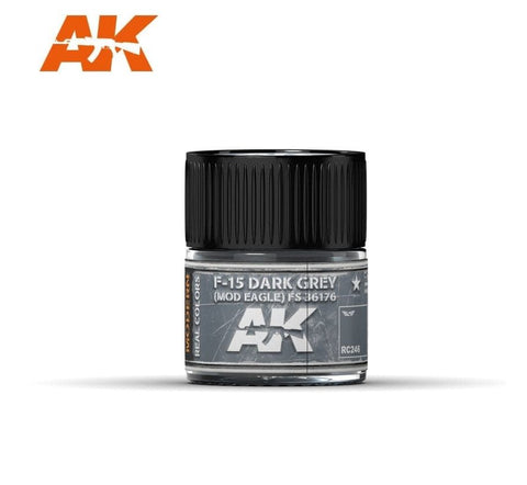 AKI Real Colors: F15 Dark Grey (Mod Eagle) FS36176 Acrylic Lacquer Paint 10ml Bottle