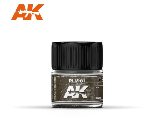 AKI Real Colors:RLM/61RAL 8019 Acrylic Lacquer Paint 10ml Bottle
