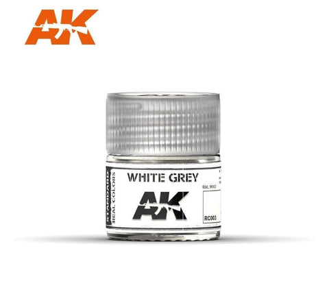 AKI Real Colors: White Grey Acrylic Lacquer Paint 10ml Bottle