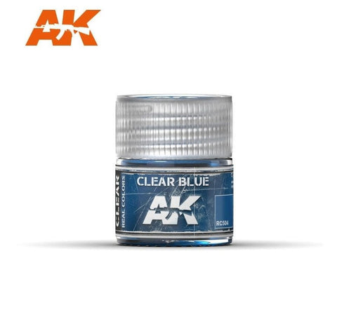 AKI Real Colors: Clear Blue Acrylic Lacquer Paint 10ml Bottle