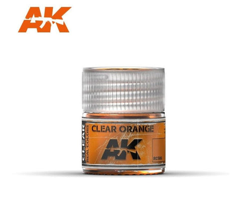 AKI Real Colors: Clear Orange Acrylic Lacquer Paint 10ml Bottle