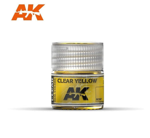 AKI Real Colors: Clear Yellow Acrylic Lacquer Paint 10ml Bottle