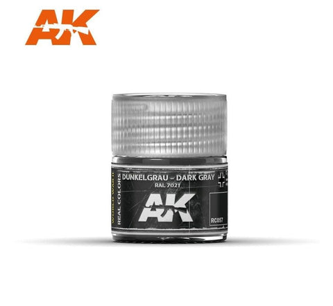 AKI Real Colors: Dark Grey RAL7021 Acrylic Lacquer Paint 10ml Bottle
