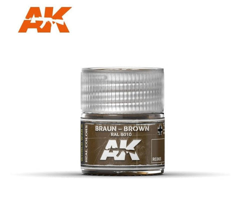 AKI Real Colors: Brown RAL8010 Acrylic Lacquer Paint 10ml Bottle