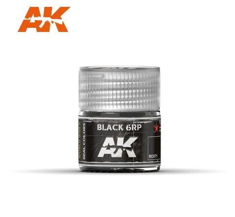 AKI Real Colors: Black 6RP Acrylic Lacquer Paint 10ml Bottle