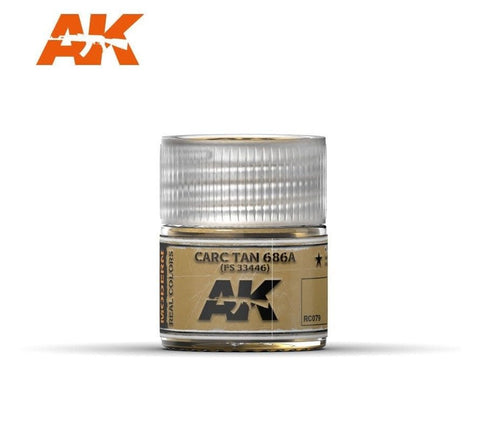 AKI Real Colors: Carc Tan 686A Acrylic Lacquer Paint 10ml Bottle