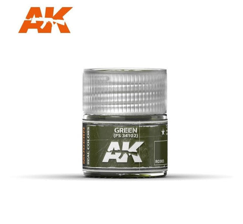 AKI Real Colors: Green FS34102 Acrylic Lacquer Paint 10ml Bottle