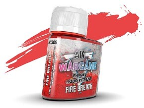 AKI Wargame Liquid Pigment: Fire Breath Enamel 35ml Bottle