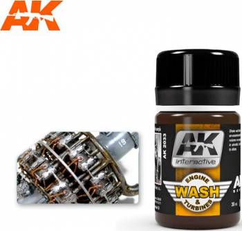 AKI Air Series: Engine & Turbines Wash Enamel 35ml Bottle