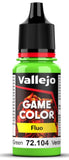 VALLEJO 18ml Bottle Green Fluorescent Game Color