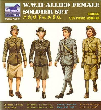 1/35 WWII Allied Female Soldier Set (4)