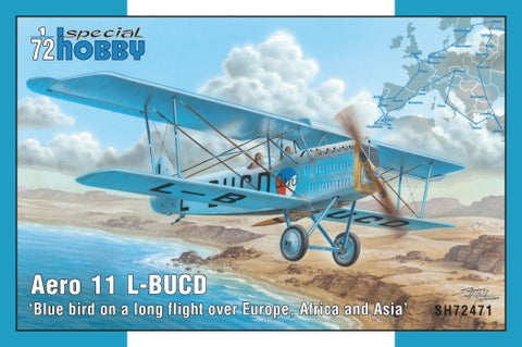 SPECIAL HOBBY	1/72 Aero 11 L-BUCD Two-Seater BiPlane Blue Bird Flight over Europe/Africa/Asia
