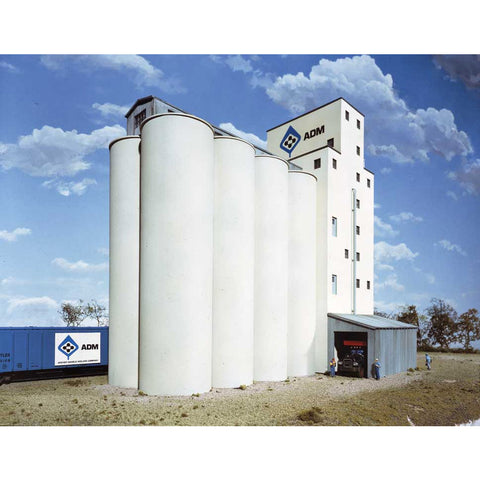 WALTHERS HO Elevator Add-on Silos Kit